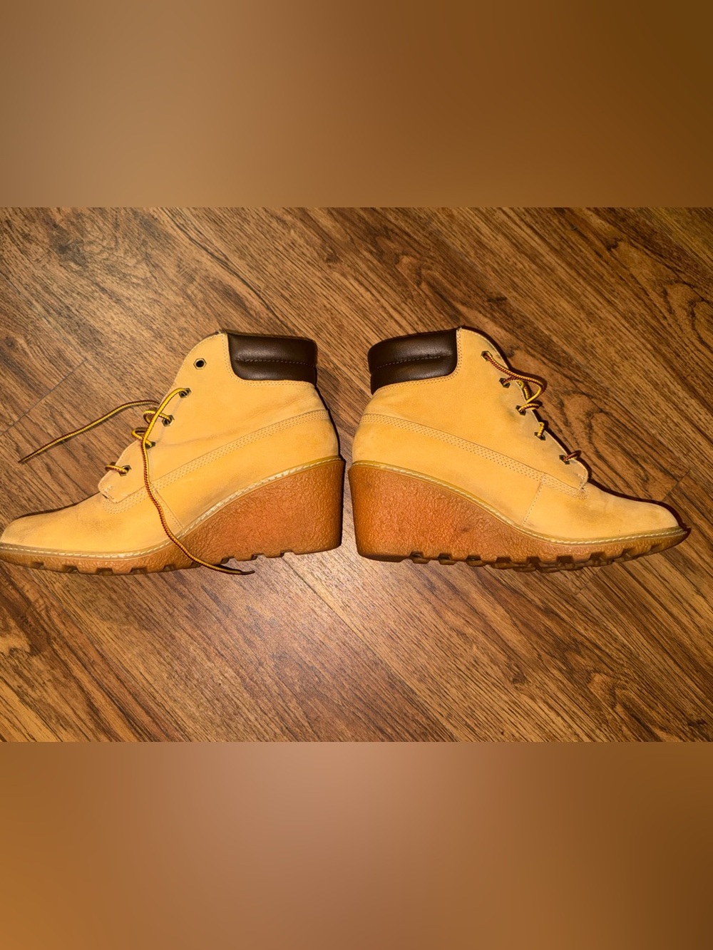 Timberland WEDGE Wheat Nubuck Lace-Up